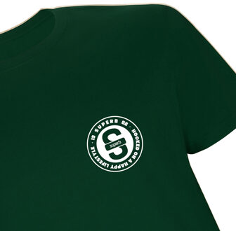 Heren Basic Oversize t-shirt met korte mouwen SPRBCO-002 Groen