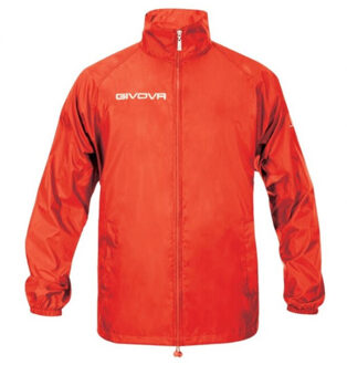 Heren basico waterdichte jas Rood - XXL / XXXL