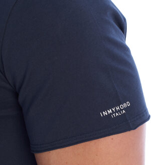 Heren Basis Katoenen T-shirt met Korte Mouwen HS24MTS03 Blauw - XL