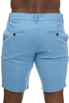 Heren Bassett Chino Korte Broek (Blauw)