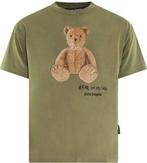 Heren bear in mind t-shirt Groen - L