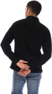 Heren Belstaff Corduroy Fallgate overhemd in zwart - XS
