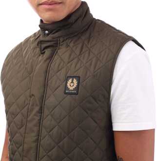 Heren Belstaff Icon Gilet in olijfkleur