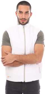 Heren Belstaff Nylon Challenger Gilet in Wit Grijs - 3XL