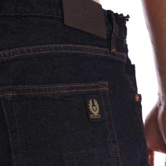 Heren Belstaff Rinsed Denim Longton Slim Fit Jeans in Indigo Indigoblauw