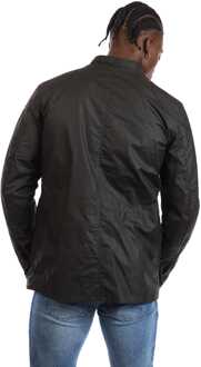Heren Belstaff Waxed Cotton Fieldmaster Jacket in olijfkleur - maat XS