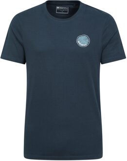 Heren Ben Nevis Boomring Organisch T-Shirt (Donkerblauw)
