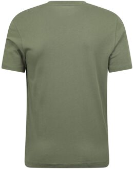 Heren Berg Strepen T-Shirt (Kaki Groen)
