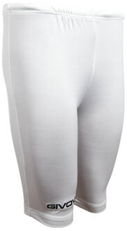 Heren bermuda base layer shorts Wit