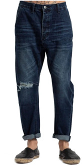 Heren Blauwe Distressed Jeans One Teaspoon , Blue , Heren - W31,W32,W33,W36,W30