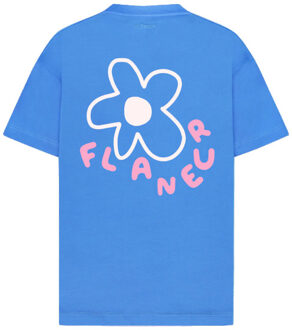 Heren blossom t-shirt - maat S Blauw