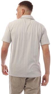 Heren Bluefields Gebreid Poloshirt (Grijs)