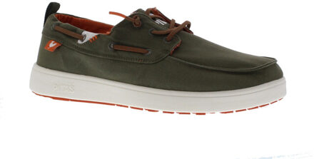 Heren bootschoen maui | heren | maat: | canvas - maat 42 Groen