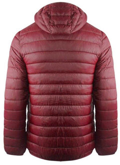 Heren Bordeaux Londen Logo Hooded Jacket (Rood) - maat S