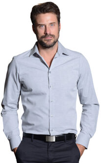 Heren borello overhemd Grijs - M