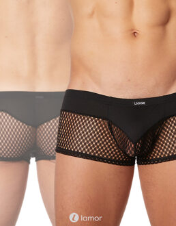 Heren boxer met mesh deel (S) - Maat: S