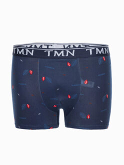 heren boxershort print - u467 - maat L Blauw