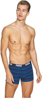 heren boxershorts 2-pack - Blauw - Maat L