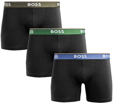 Heren Boxershorts 3-Pack Zwart Hugo Boss , Black , Heren - 2Xl,M,S