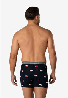 Heren boxershorts kerst print 2-pack santa Veelkleurig