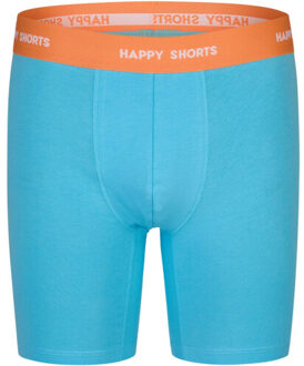 Heren boxershorts met lange pijpen boxer briefs blue palms print 2-pack Veelkleurig