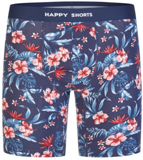 Heren boxershorts met lange pijpen boxer briefs hawaii/lichtblauw Veelkleurig