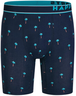 Heren boxershorts met lange pijpen boxer briefs palm print 2-pack Blauw - XXL