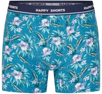 Heren boxershorts trunks 3-pack blauw/groen/oranje Veelkleurig - M