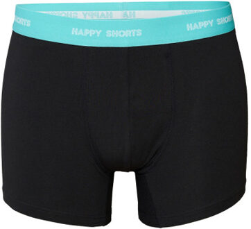 Heren boxershorts trunks effen 3-pack - maat L Zwart