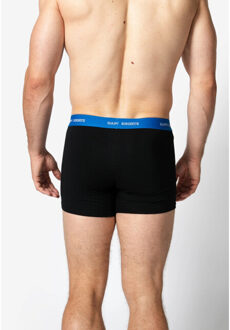 Heren boxershorts trunks effen 3-pack - maat M Zwart
