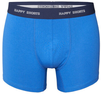 Heren boxershorts trunks effen blauw/grijs 3-pack - maat XL Veelkleurig