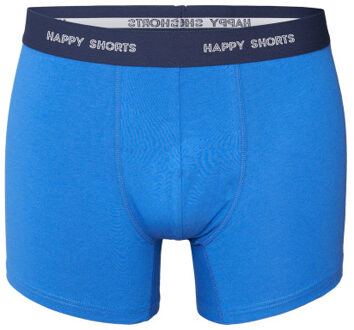 Heren boxershorts trunks effen blauw/grijs 3-pack - maat XXL Veelkleurig