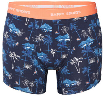 Heren boxershorts trunks palms 3-pack - maat S Veelkleurig