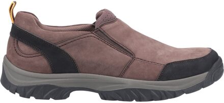 Heren Boxwell Nubuck Leren Wandelschoen (Bruin) - maat