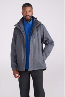 Heren Bracken Extreme 3 in 1 Waterdichte Jas (Grijs Alloy) - XL