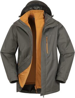 Heren Bracken Extreme 3 in 1 Waterdichte Jas (Groen) - maat XS