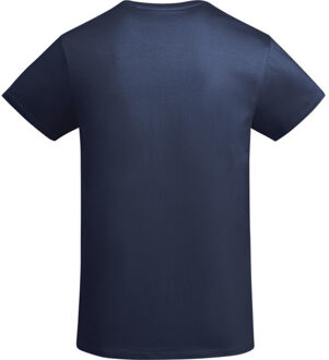 Heren breda effen t-shirt Blauw - XXXL