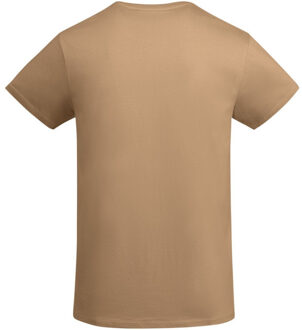 Heren breda effen t-shirt - maat M Oranje