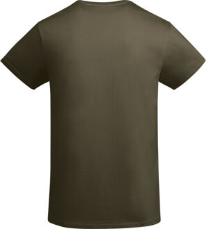 Heren breda effen t-shirt - maat XXXL Groen