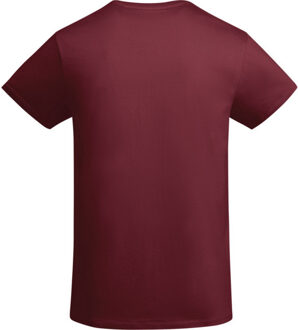 Heren breda effen t-shirt Rood - S