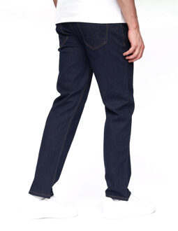 Heren Breeze Rechte Jeans (Rauwe was) Navy/blauw - 38 Normaal