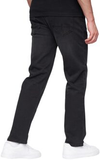 Heren Breeze Rechte Jeans (Zwart wassen) - 36 Normaal