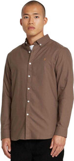 Heren Brewer Slim Shirt (Grijs) - maat L