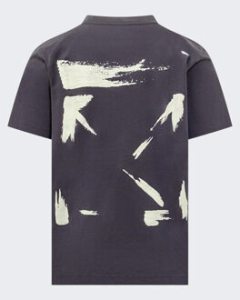 Heren brush arrow slim s/s tee Blauw - M