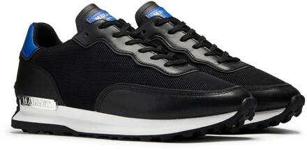 Heren Caledonian Suède Trainers (ZWART/BLAUW) - maat EU 40.5 / UK 7