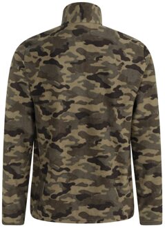 Heren Camber II Camo Half Zip Fleece Top (Groen)