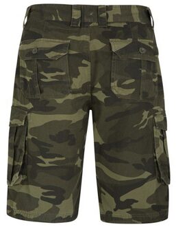 Heren Camo Cargo Shorts (Khaki Groen/Zwart) Kaki - 30W/32L