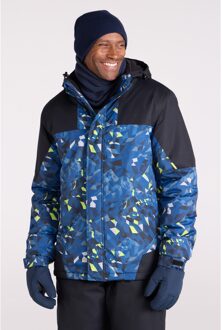 Heren Camo Ski-jas & -broek (Donkerblauw)