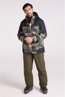 Heren Camo Ski-jas & -broek (Donkere Khaki) Kaki