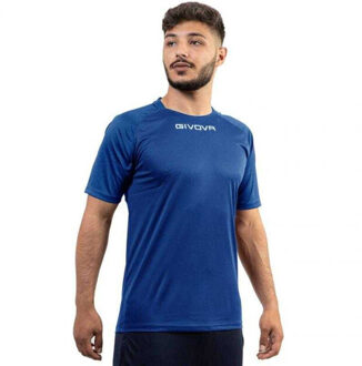 Heren capo t-shirt Blauw - XL